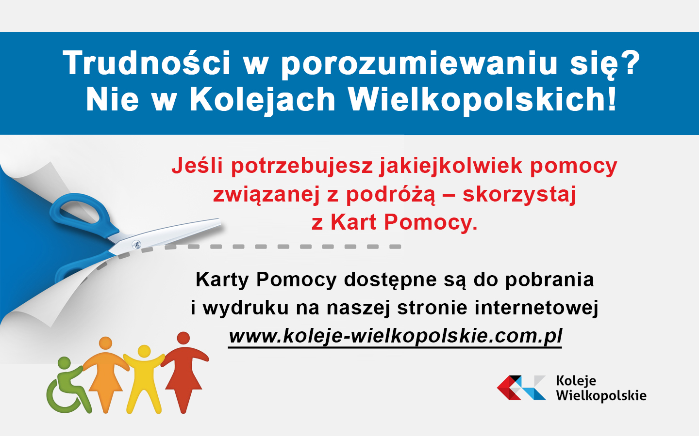 Karta pomocy z firmy Koleje Wielkopolskie