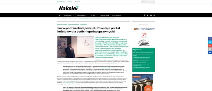 Nakolei - artykuł o platformie KolejLove