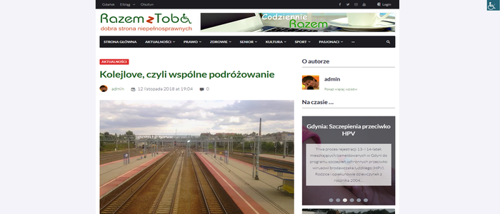 Zrzut ekranu artykułu razemztoba.pl